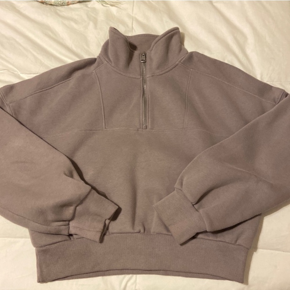 abercrombie and fitch soft A&F essential sunday mini half zip sweatshirt
